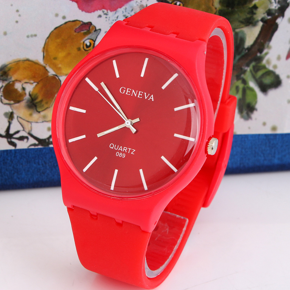 Leisure Movement Ms Ultra Thin Silicone Watches Ultra Thin Flowers Watch
