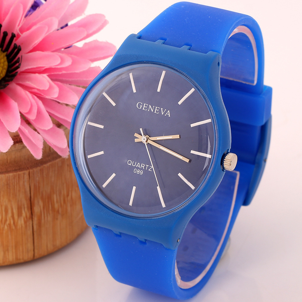 Leisure Movement Ms Ultra Thin Silicone Watches Ultra Thin Flowers Watch