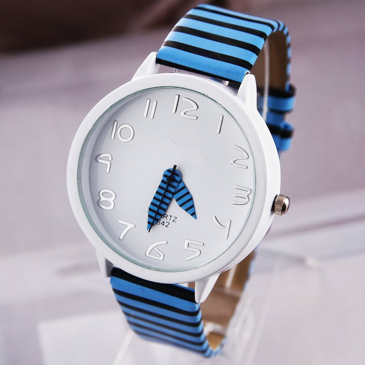 Movement Quartz Watches Lovers Canvas Movement Watch  Lattice Pattern Watch