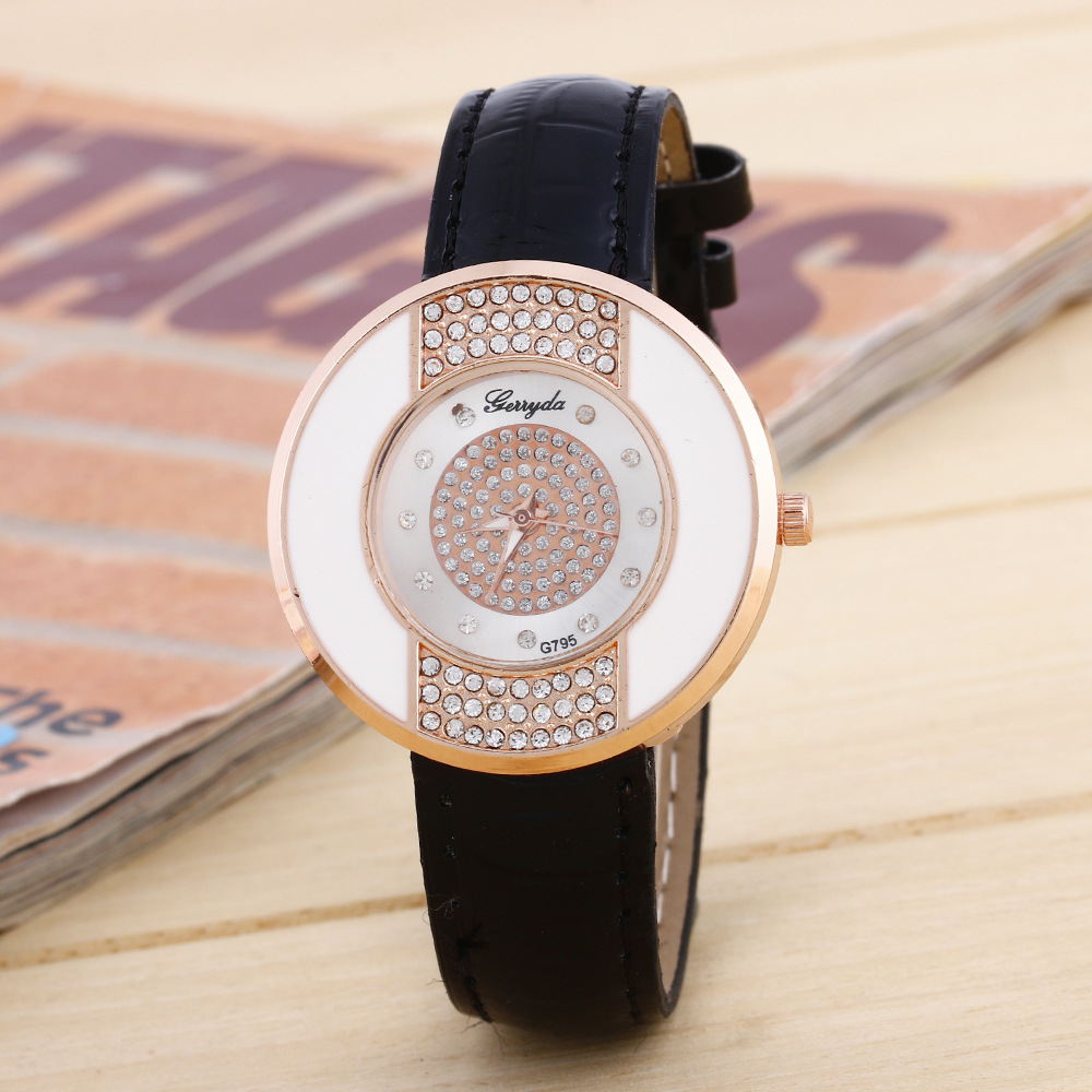 Couple Quick Sand Fashion Trend Belt Watch Business Leisure Watch