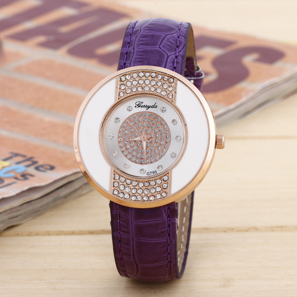 Couple Quick Sand Fashion Trend Belt Watch Business Leisure Watch