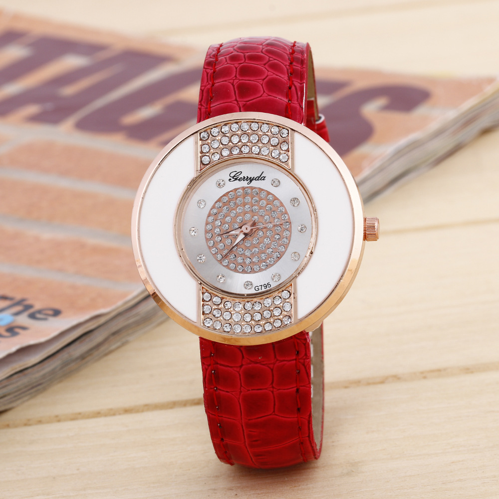 Couple Quick Sand Fashion Trend Belt Watch Business Leisure Watch