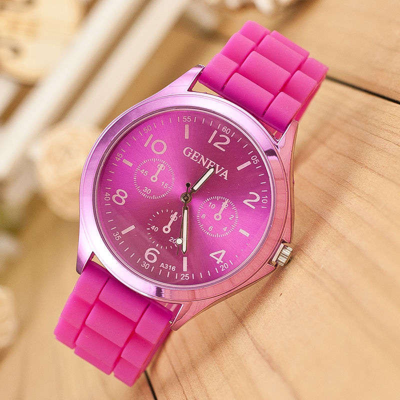 Plating Color Covers Chrysanthemum Monster Watch  Macaron Geneva Watches