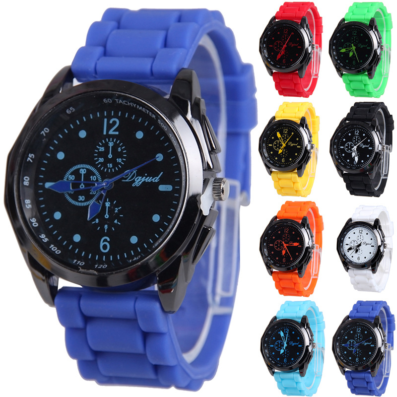 Jelly Diamond Watch  Silica Gel Ms Watch  Fashion Square Jelly Watches
