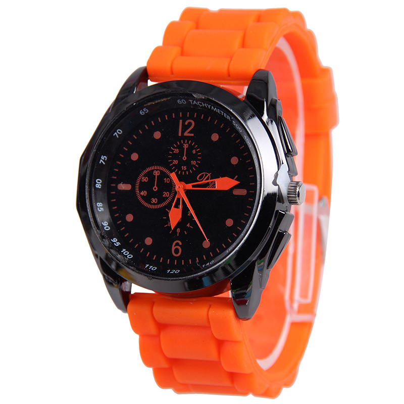 Jelly Diamond Watch  Silica Gel Ms Watch  Fashion Square Jelly Watches
