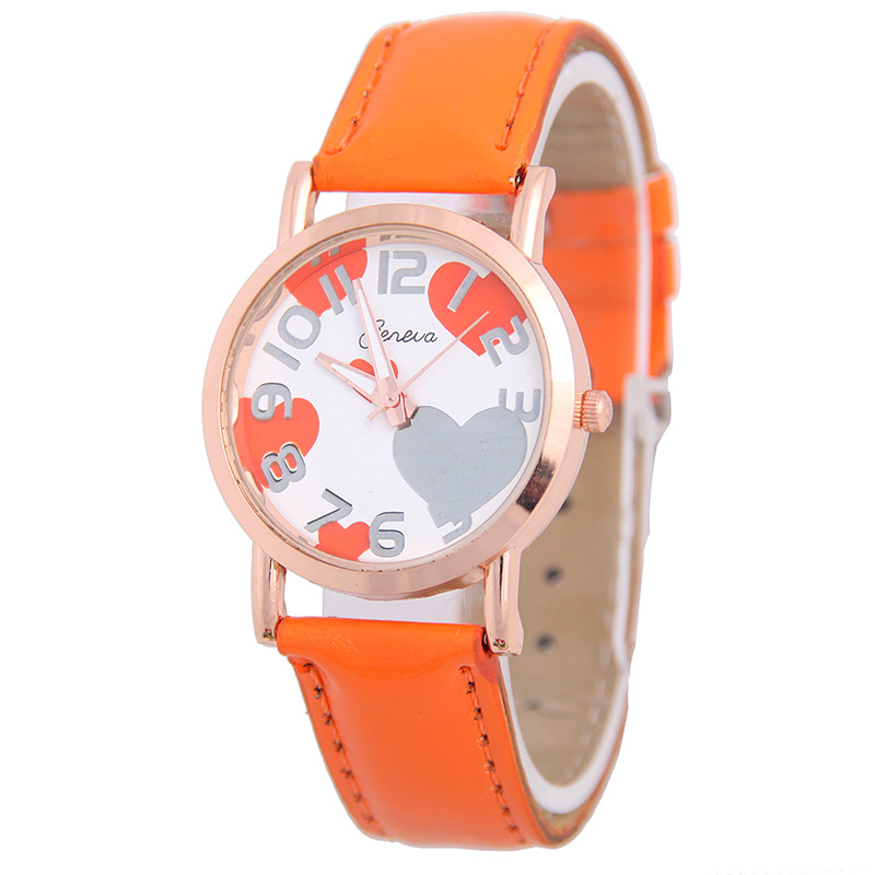 Love Rose Gold Route Belt Watch Ms Trend Fashion Leisure Watches