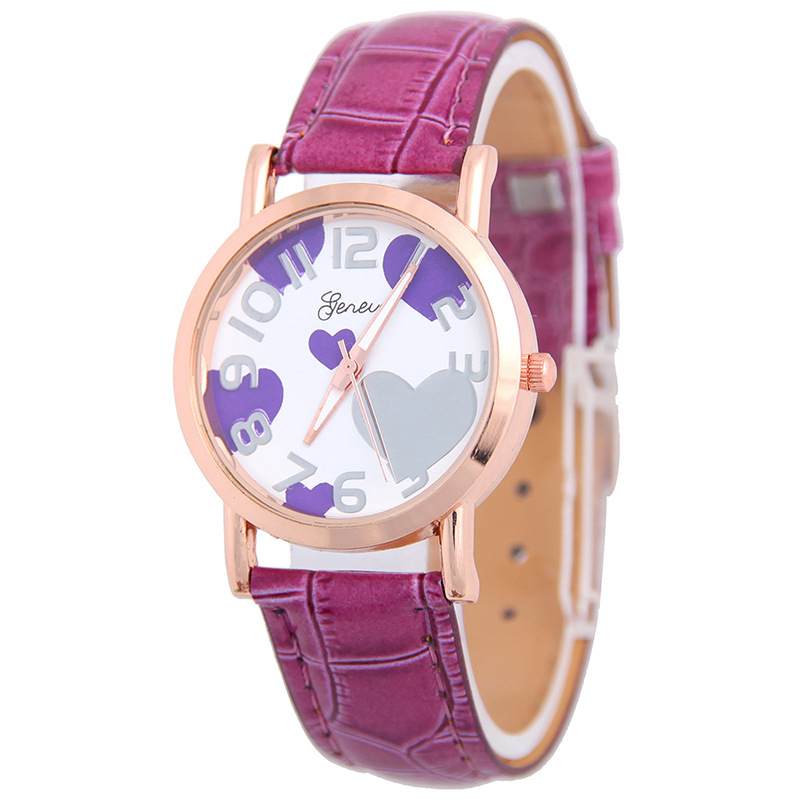 Love Rose Gold Route Belt Watch Ms Trend Fashion Leisure Watches
