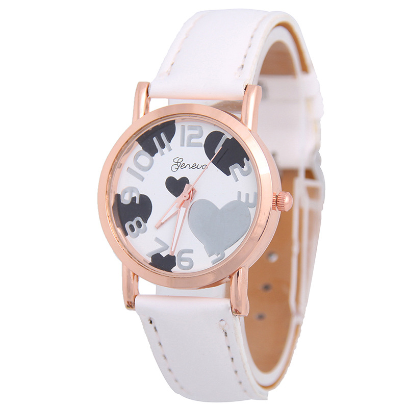 Love Rose Gold Route Belt Watch Ms Trend Fashion Leisure Watches