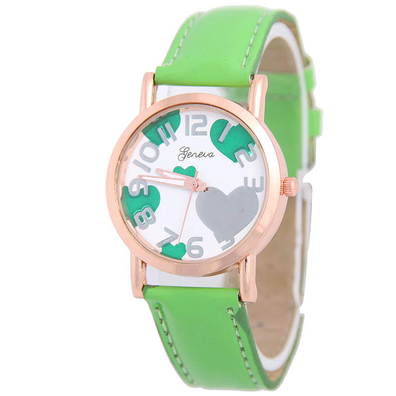 Love Rose Gold Route Belt Watch Ms Trend Fashion Leisure Watches