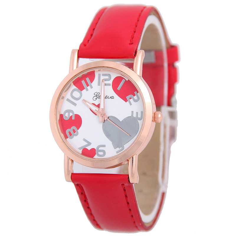 Love Rose Gold Route Belt Watch Ms Trend Fashion Leisure Watches