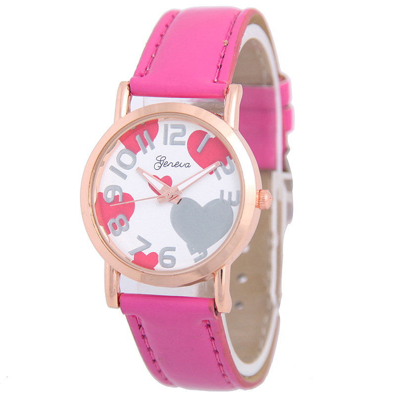 Love Rose Gold Route Belt Watch Ms Trend Fashion Leisure Watches