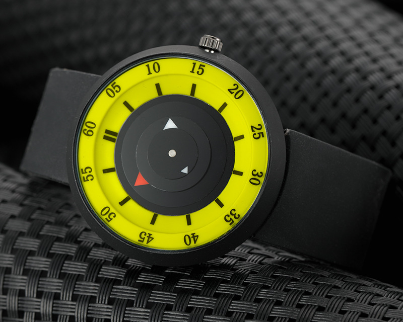 Creative trend disc Silica gel Second disk pointer Leisure Watch  waterproof quartz Watch