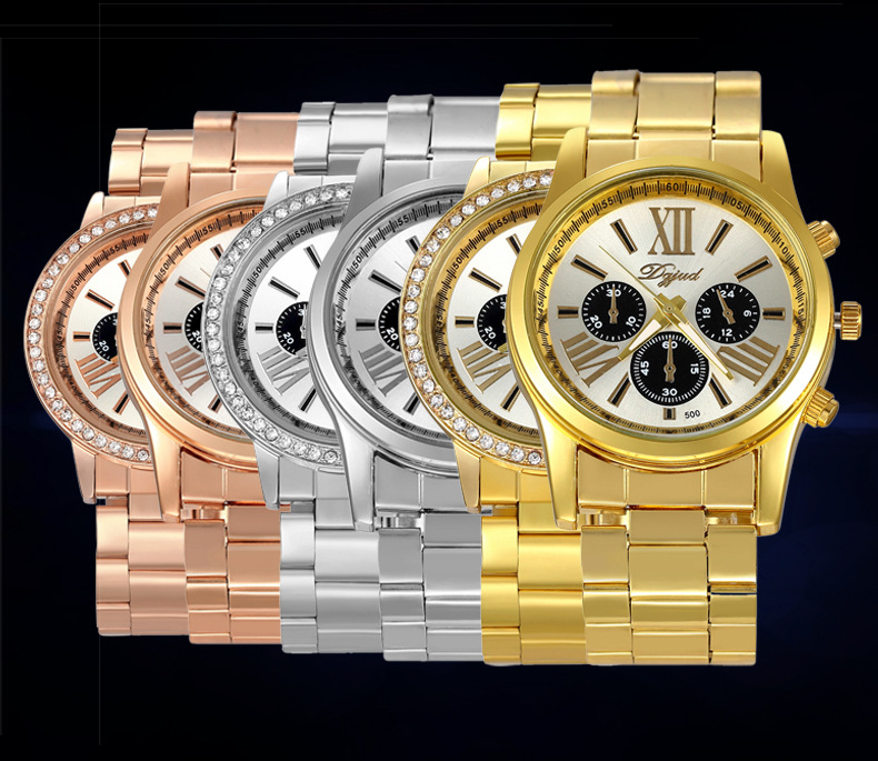 Geneva fashion Steel strip Watch Business High end Men Watch