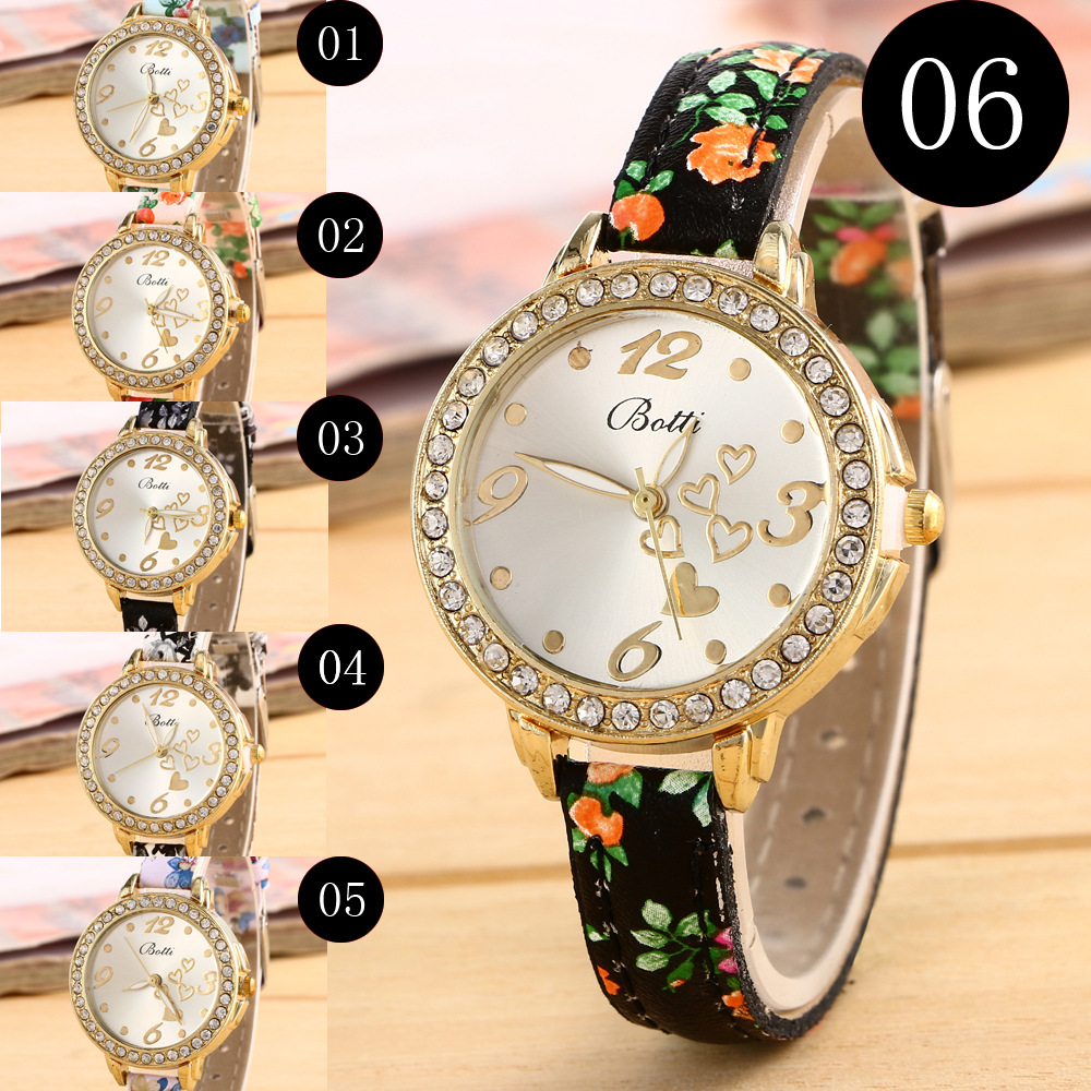 Love Color Printing Fine Belt Ms Watch Couple Watch gift  Fashion Female Watch