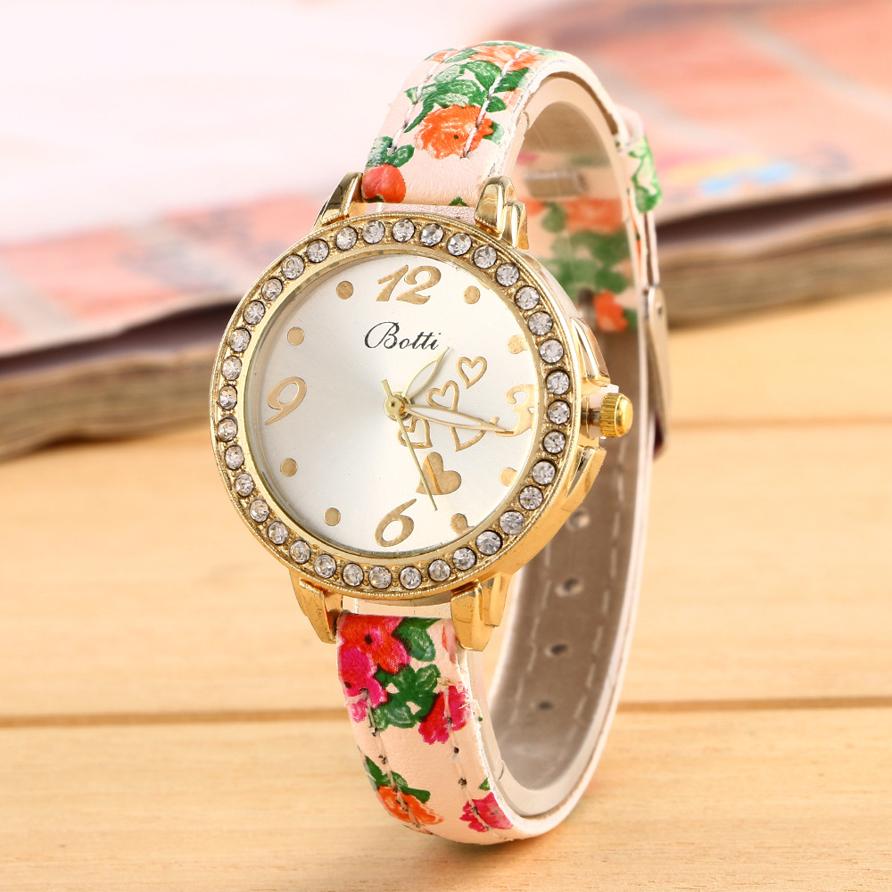 Love Color Printing Fine Belt Ms Watch Couple Watch gift  Fashion Female Watch