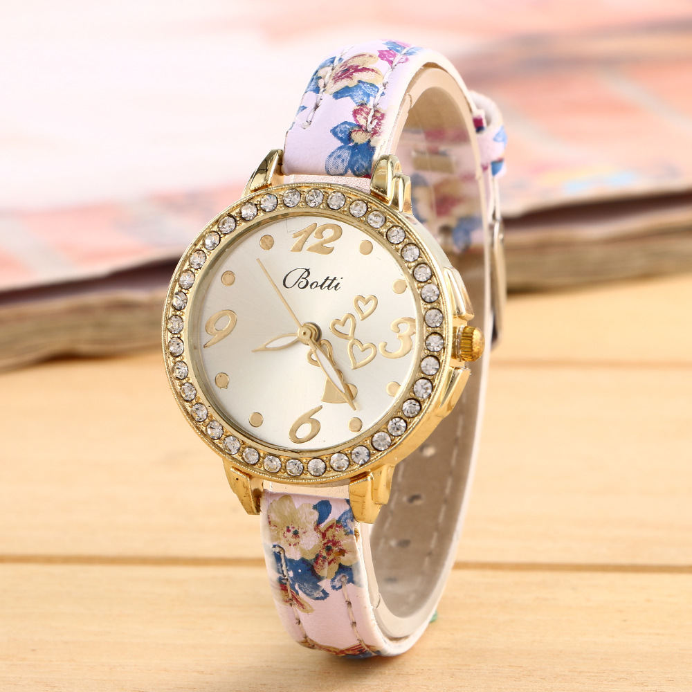 Love Color Printing Fine Belt Ms Watch Couple Watch gift  Fashion Female Watch