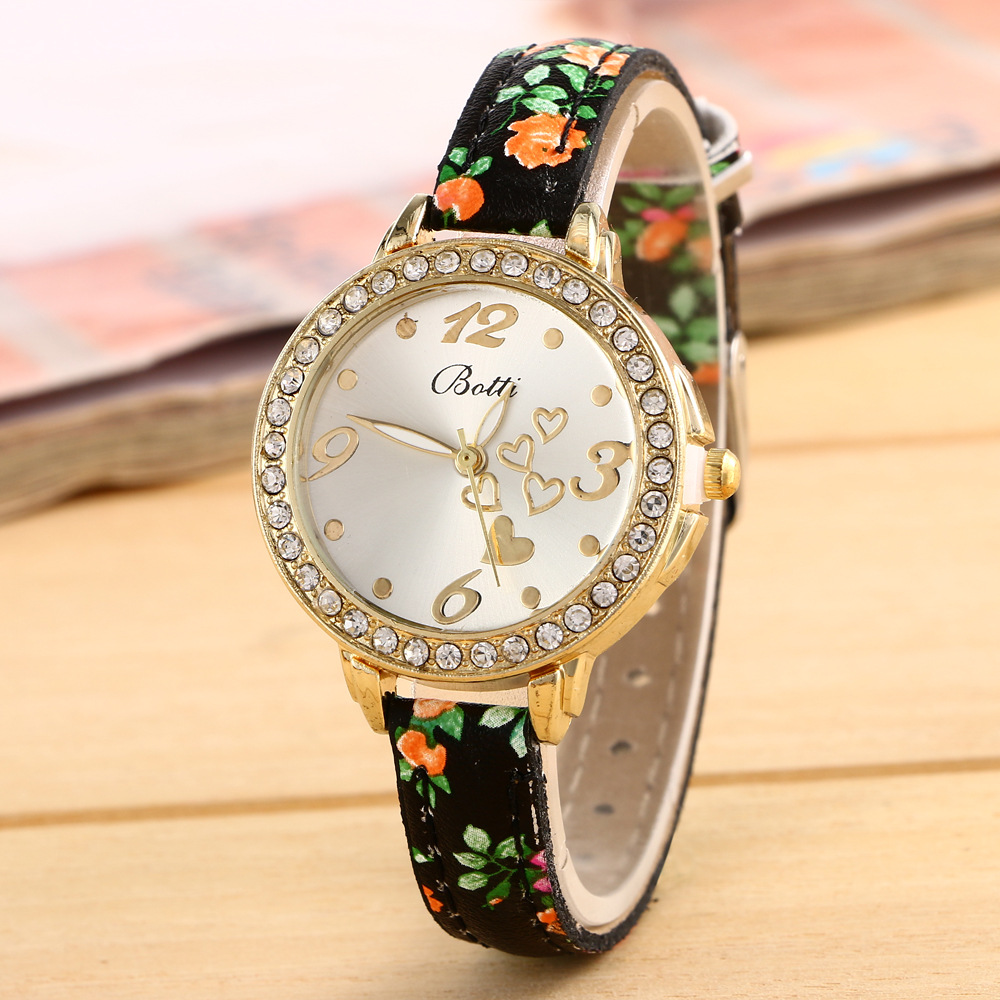 Love Color Printing Fine Belt Ms Watch Couple Watch gift  Fashion Female Watch