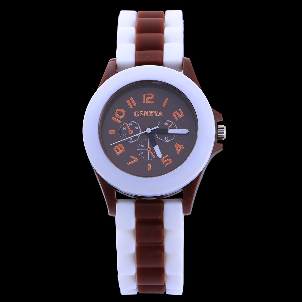 Ms Plastic Shell Two Colors Geneva Watch  Retro Watch Couple Watch
