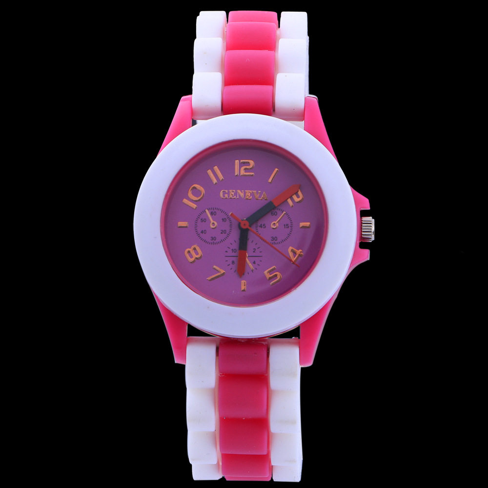 Ms Plastic Shell Two Colors Geneva Watch  Retro Watch Couple Watch