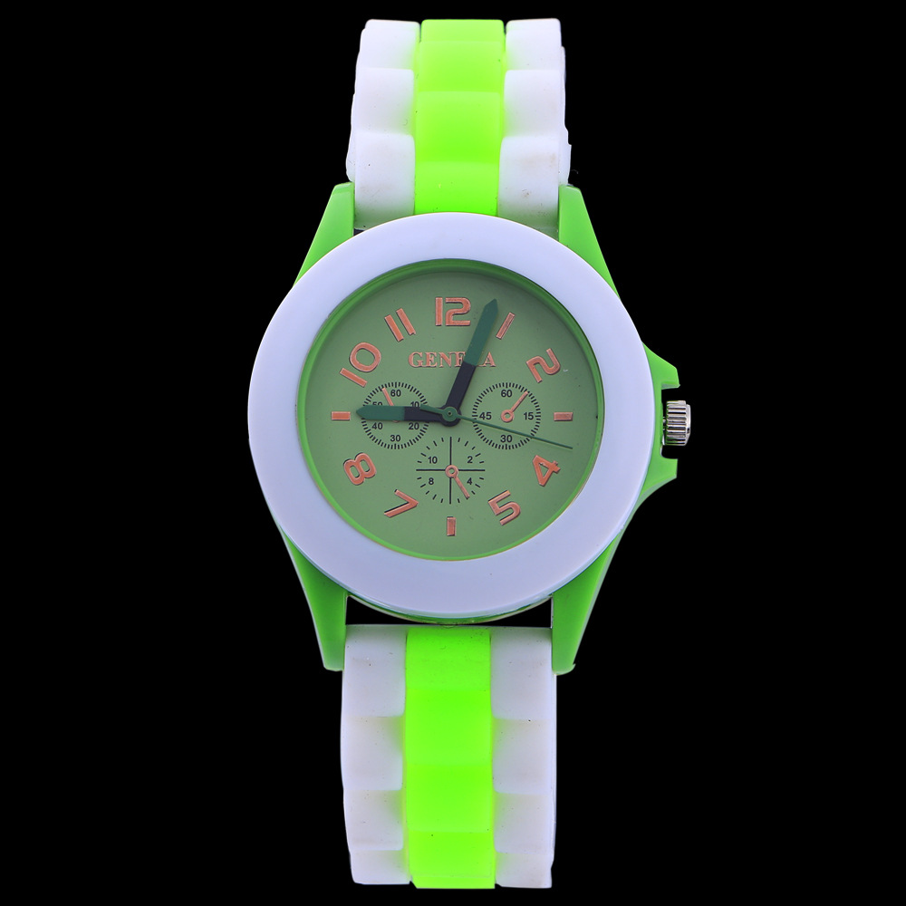 Ms Plastic Shell Two Colors Geneva Watch  Retro Watch Couple Watch