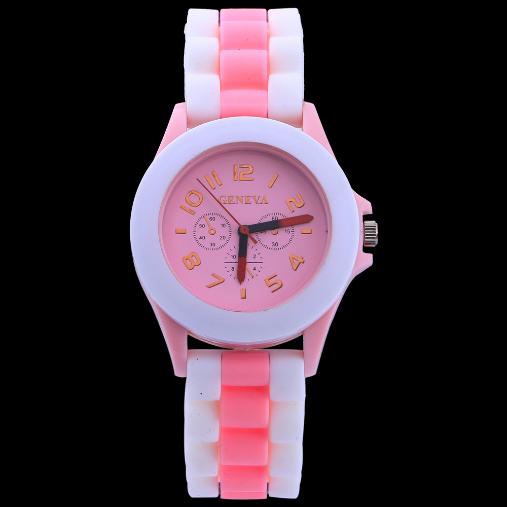 Ms Plastic Shell Two Colors Geneva Watch  Retro Watch Couple Watch