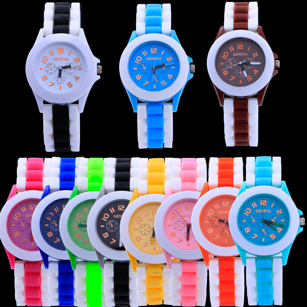 Ms Plastic Shell Two Colors Geneva Watch  Retro Watch Couple Watch