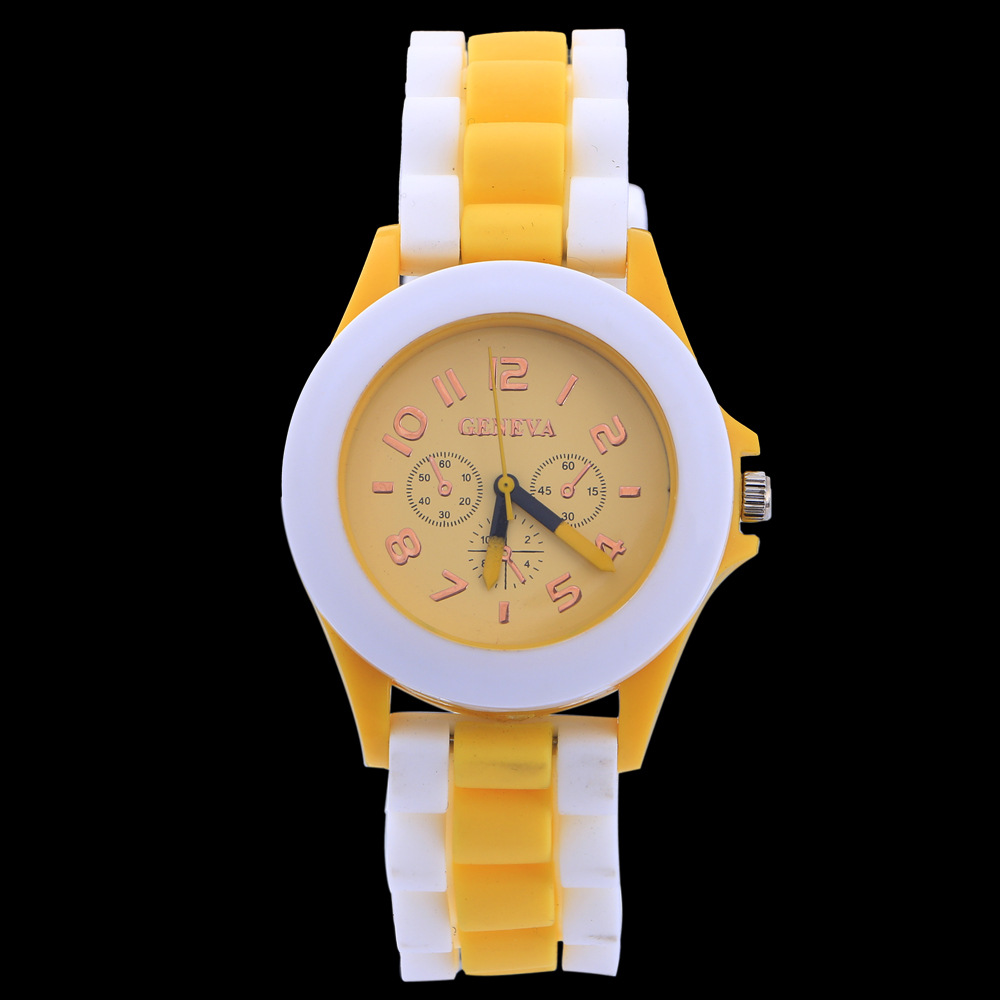 Ms Plastic Shell Two Colors Geneva Watch  Retro Watch Couple Watch