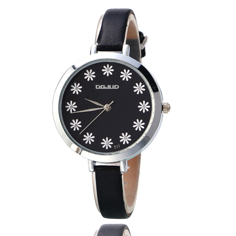 Little Sunflower Ms Fashion Watch Sashion Flowers Scale Belt Trend Student Watch
