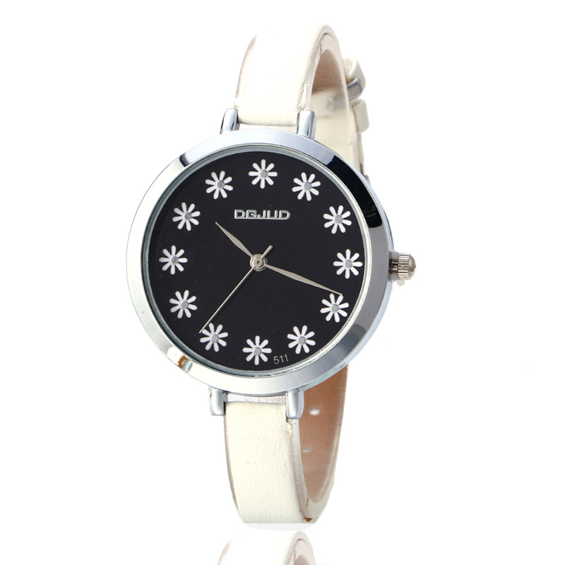 Little Sunflower Ms Fashion Watch Sashion Flowers Scale Belt Trend Student Watch