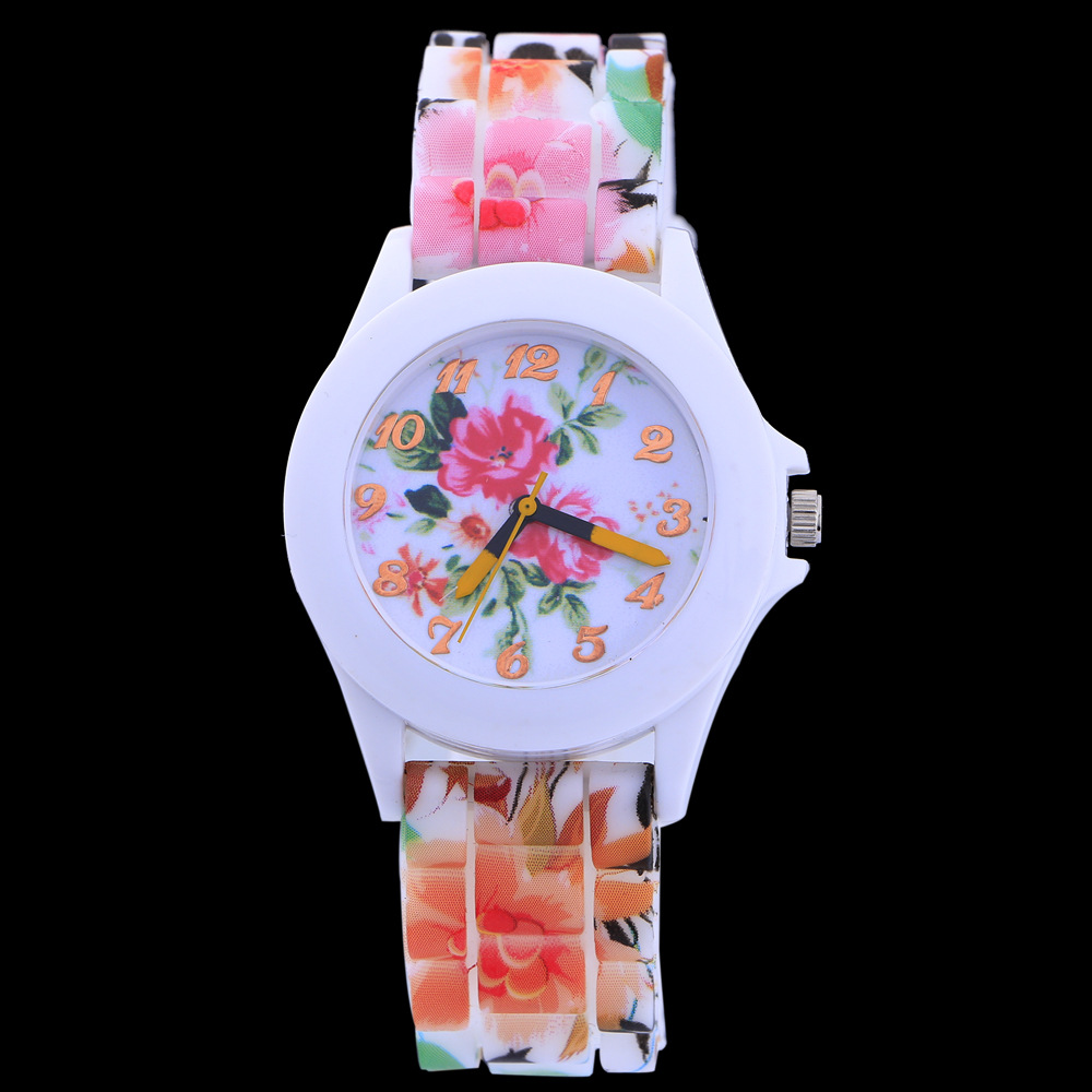 Quartz Watches Classic Fashion Personality Color Printing Straps Fashion Trend Men's Watch