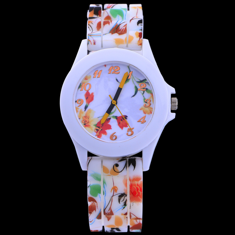 Quartz Watches Classic Fashion Personality Color Printing Straps Fashion Trend Men's Watch
