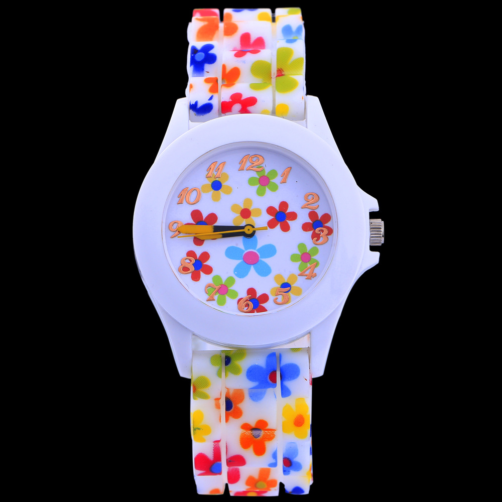 Quartz Watches Classic Fashion Personality Color Printing Straps Fashion Trend Men's Watch