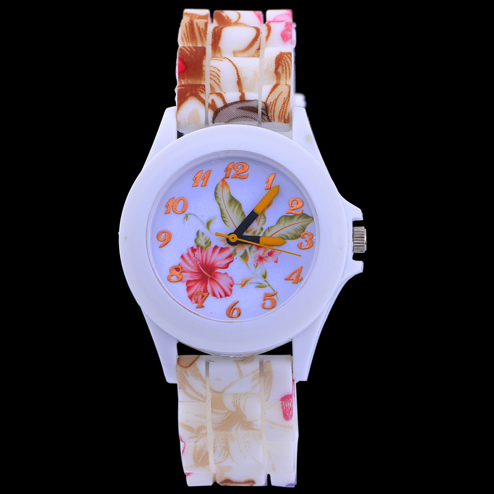 Quartz Watches Classic Fashion Personality Color Printing Straps Fashion Trend Men's Watch