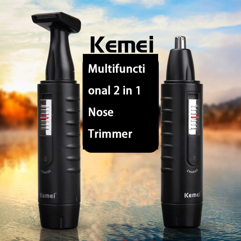 All-round Stainless steel Head 2 in 1 electric Nose device Clippers Shaving device