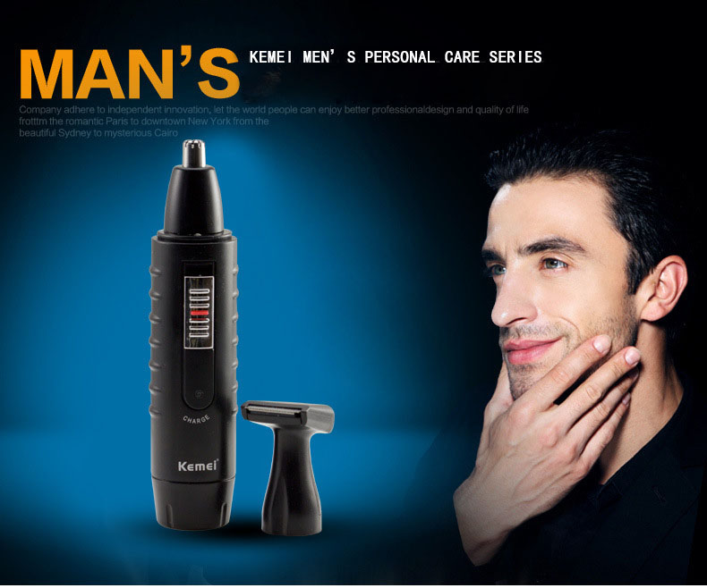 All-round Stainless steel Head 2 in 1 electric Nose device Clippers Shaving device
