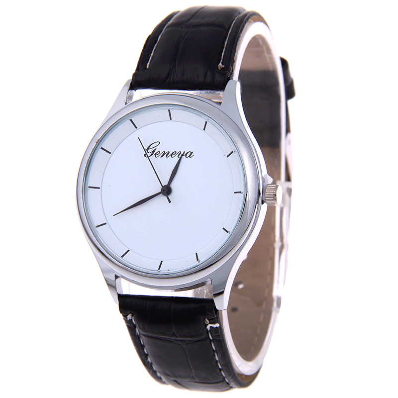 Geneva Couple On the table   concise Leisure student Quartz watches gift Watch