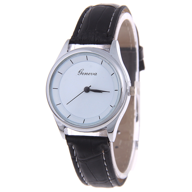 Geneva Couple On the table   concise Leisure student Quartz watches gift Watch