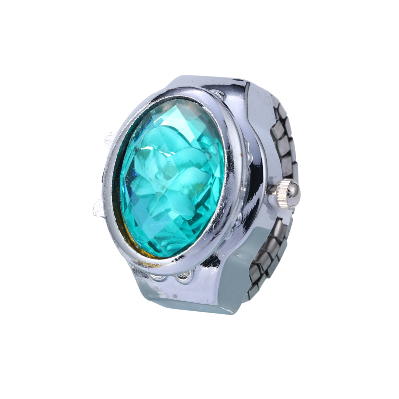 The New gem Watch Energy Digital watch Movement Ring Watch Ring Couple Digital watch