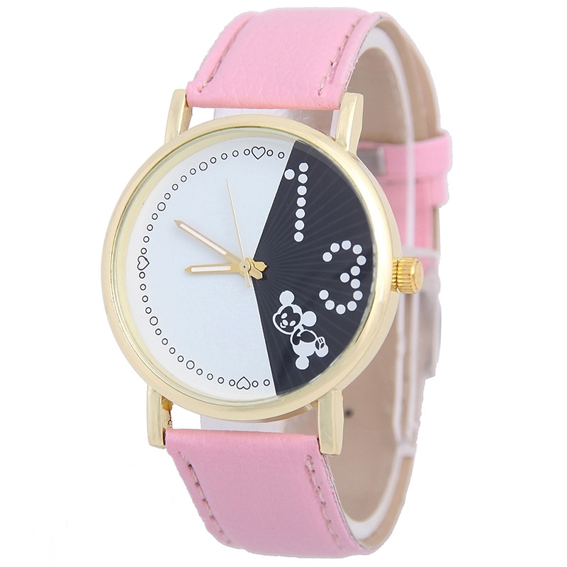 Mickey Mouse Animal Belt  Watch Leisure Fashion Trend Simple Student Watch