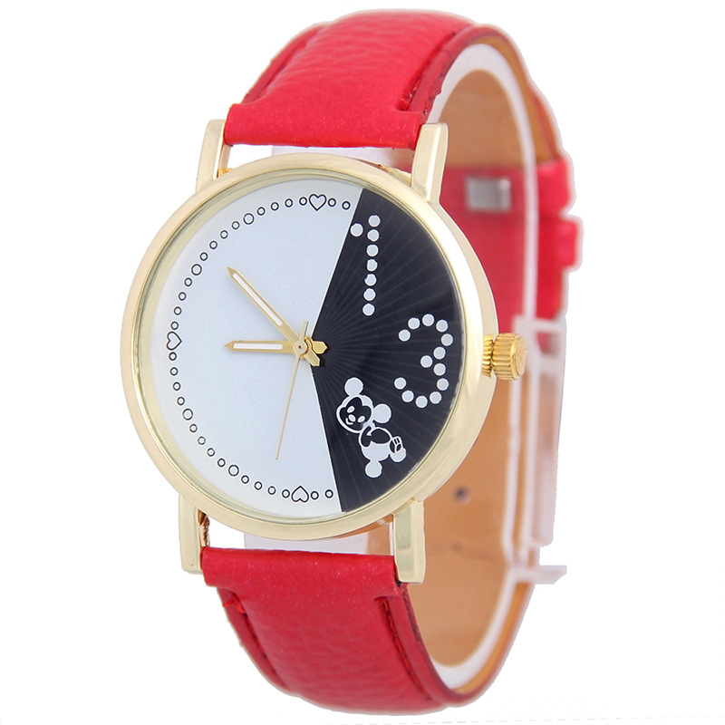 Mickey Mouse Animal Belt  Watch Leisure Fashion Trend Simple Student Watch