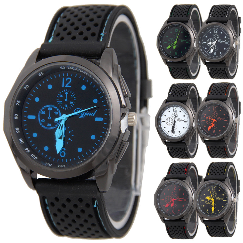 Silicone Watch Car line Watch Leisure Fashion Trend Simple Student Watch