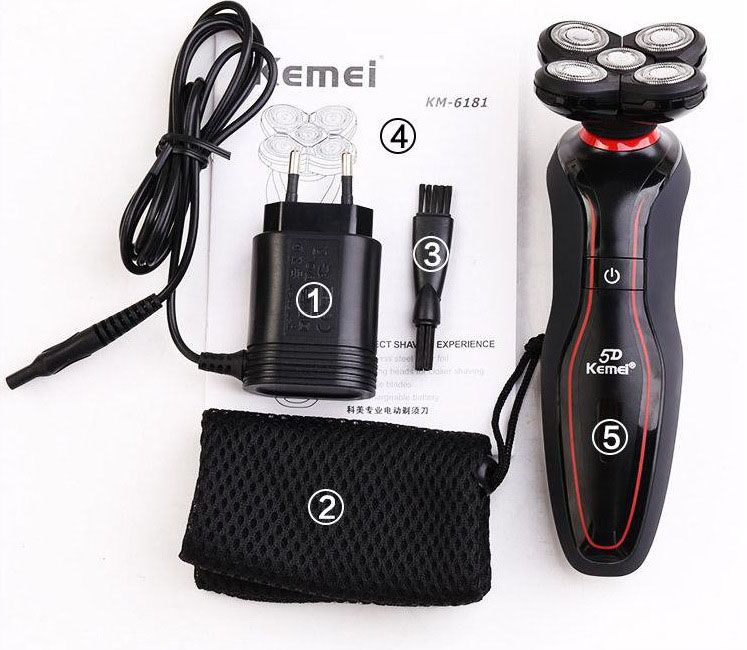 Whole body Washed Five heads Razor Razor Men waterproof Razor