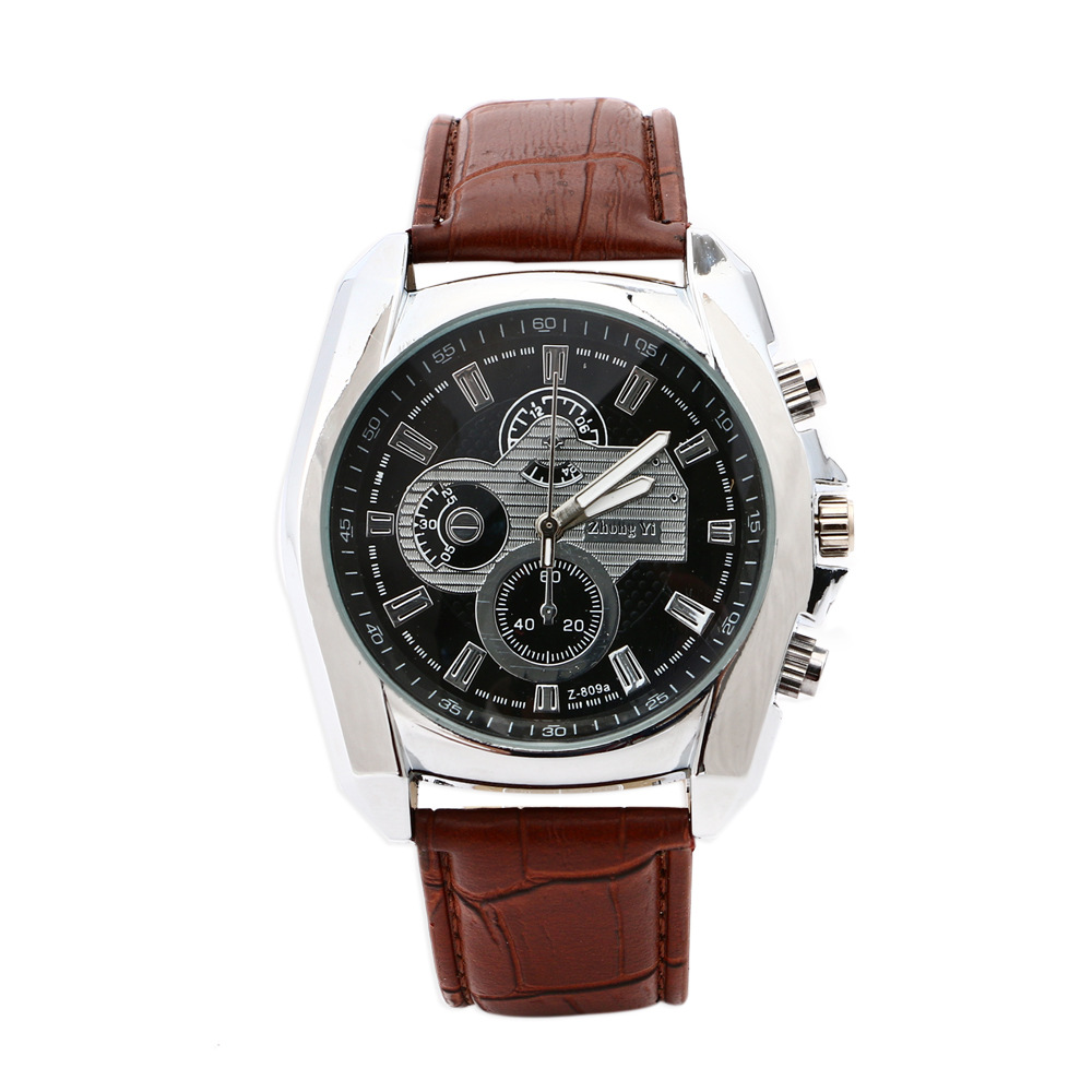 Classic Belt Couple Watch White Pointer Sports Car Fashion Watch