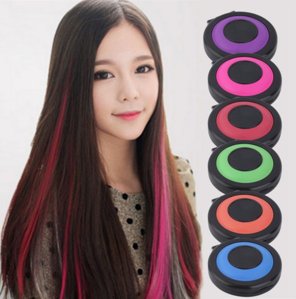 Oval box   One-time Dyeing powder   Western style 6 color equipment fashion Hair coloring Powder
