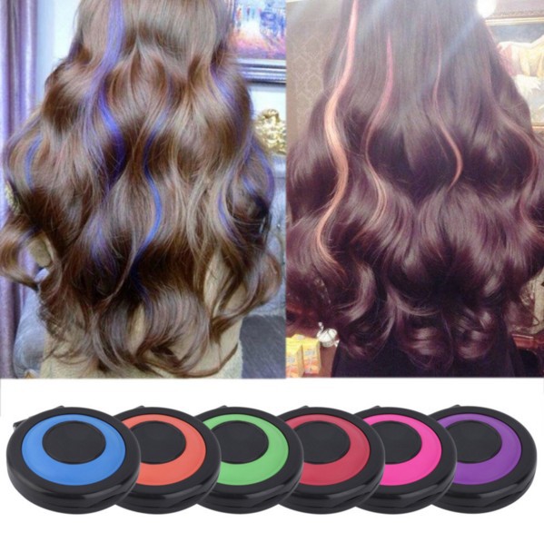 Oval box   One-time Dyeing powder   Western style 6 color equipment fashion Hair coloring Powder