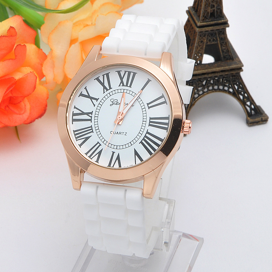 Silica Gel Geneva Watch Ms Watch Fashion Leisure Trend Watch