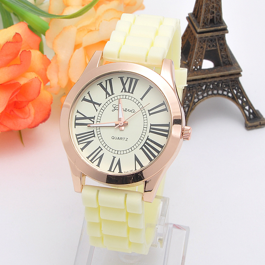 Silica Gel Geneva Watch Ms Watch Fashion Leisure Trend Watch