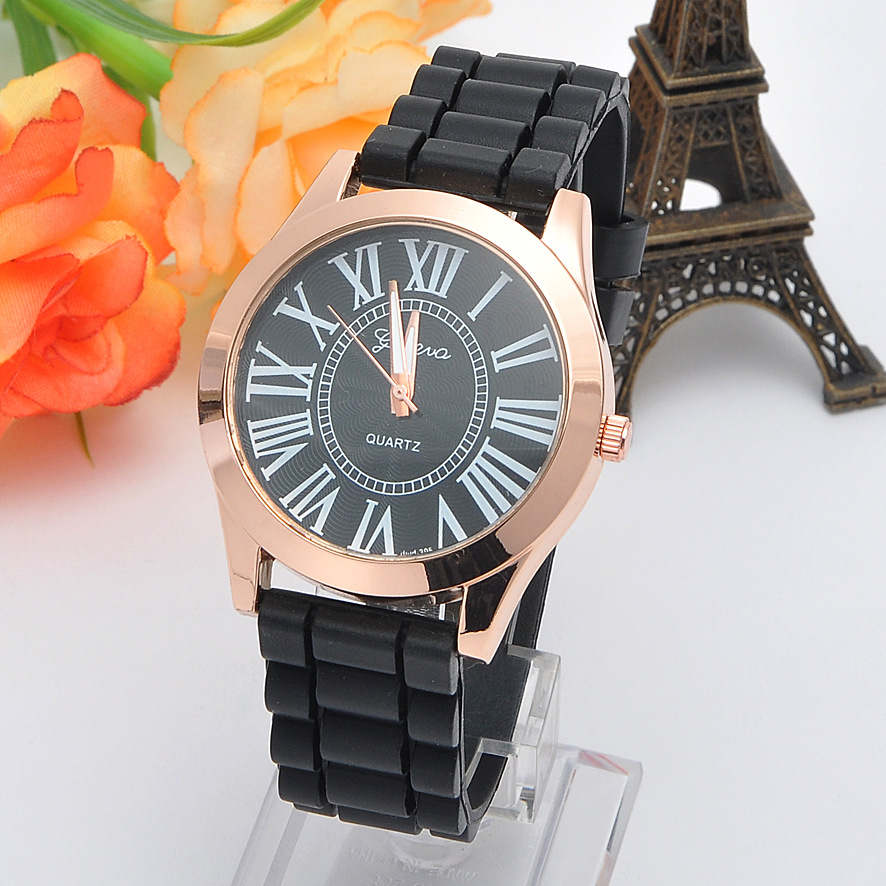 Silica Gel Geneva Watch Ms Watch Fashion Leisure Trend Watch