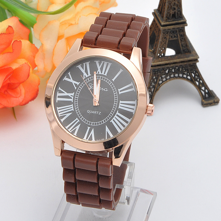 Silica Gel Geneva Watch Ms Watch Fashion Leisure Trend Watch