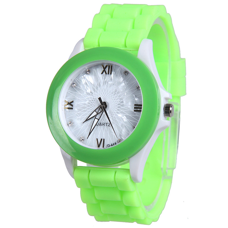 Student Belt Watch Fashion White Shells Silicone  WatchLeisure Trend Watch